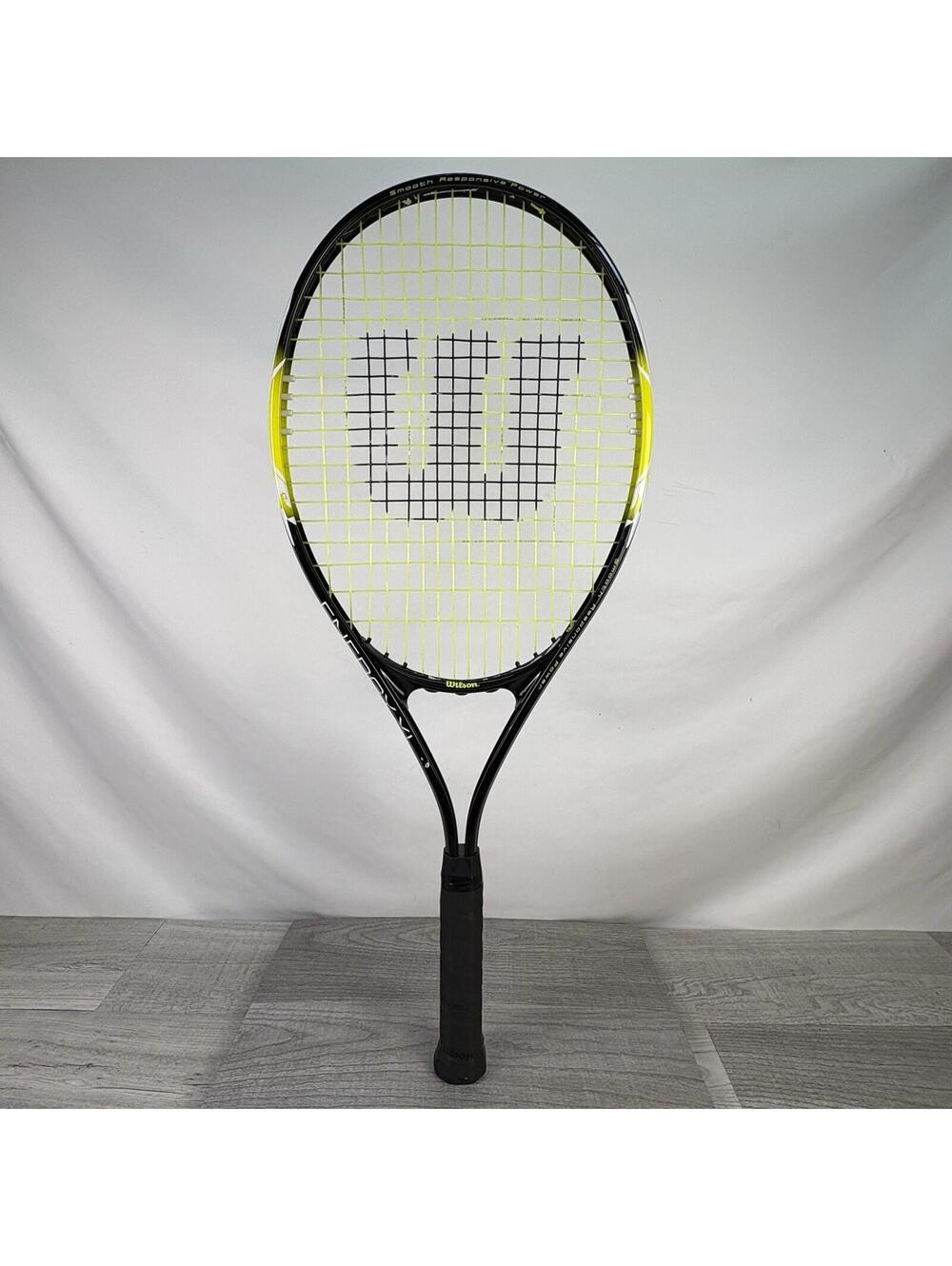 Wilson Energy XL Adult Recreational Tennis Racket - Grip Size 3 3/8", Yellow
